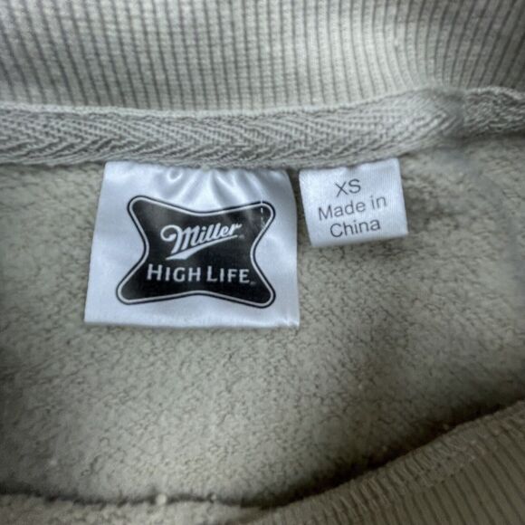 Miller High Life Sweatshirt Extra Small Champagne of Beers Milwaukee USA Brewery - Picture 3 of 7